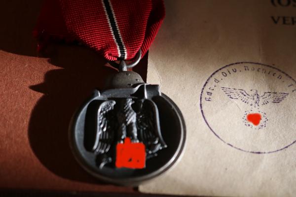 Medal Winter Battle in the East with a certificate - Fahrkolonne 4/294 1942